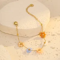 Bohemian Flower 304 Stainless Steel Women's Bracelets main image 4