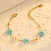 Bohemian Flower 304 Stainless Steel Women's Bracelets main image 9