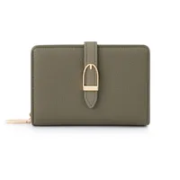 Women's Solid Color Pu Zipper Buckle sku image 4