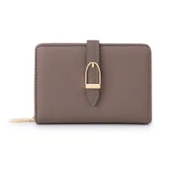 Women's Solid Color Pu Zipper Buckle sku image 1