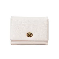 Women's Solid Color Pu Lock Clasp sku image 1