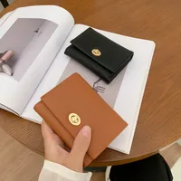 Women's Solid Color Pu Lock Clasp main image 4