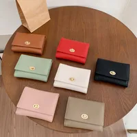 Women's Solid Color Pu Lock Clasp main image 5