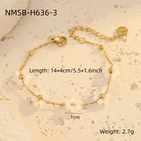 Bohemian Flower 304 Stainless Steel Women's Bracelets sku image 5