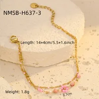 Bohemian Flower 304 Stainless Steel Women's Bracelets sku image 8