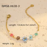 Bohemian Flower 304 Stainless Steel Women's Bracelets sku image 9