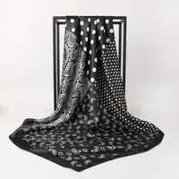 Women's Vintage Style Classic Style Polka Dots Polyester Satin Silk Scarf sku image 2