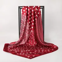 Women's Vintage Style Classic Style Polka Dots Polyester Satin Silk Scarf main image 4
