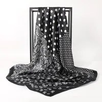 Women's Vintage Style Classic Style Polka Dots Polyester Satin Silk Scarf main image 5