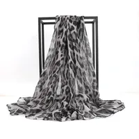 Women's Vintage Style Classic Style Leopard Polyester Printing Silk Scarf main image 2
