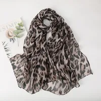 Women's Vintage Style Classic Style Leopard Polyester Printing Silk Scarf main image 4
