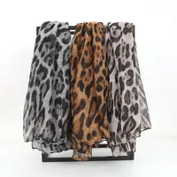 Women's Vintage Style Classic Style Leopard Polyester Printing Silk Scarf main image 1