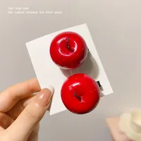 Women's Cute Cherry Fruit Strawberry Foam Hair Clip sku image 3