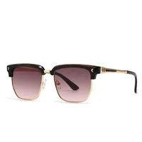 Casual Modern Style Solid Color Pc Polygon Full Frame Glasses main image 5