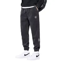 Men's Fleece-Lined Corduroy Casual Pants, Thickened Tapered Sport Sweatpants For Winter Autumn Spring main image 3
