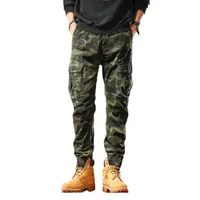 American Camouflage Cargo Pants Men's Casual Loose Fit Jogger Streetwear Big & Tall Tactical Trousers Autumn Spring main image 5