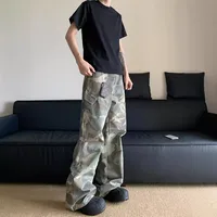 Men's Casual Vintage Style Solid Color Basic Model Full Length Casual Pants main image 5