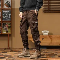 Men's Fall American Camouflage Retro Cargo Pants Loose Fit Straight Leg Casual Tapered Ankle Streetwear Urban Style main image 3