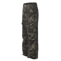 Retro American Camouflage Cargo Parachute Pants - Unisex Straight-Leg Loose Fit For Dance, Outdoor & Casual Streetwear Fashion main image 4