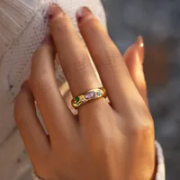 Modern Style Simple Style Geometric 304 Stainless Steel Women's Rings main image 4