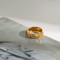 Modern Style Simple Style Geometric 304 Stainless Steel Women's Rings main image 3