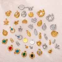 18K Gold Plated Geometric Pendant main image 1