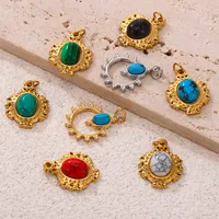 18K Gold Plated Geometric Pendant main image 5