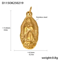 18K Gold Plated Geometric Pendant sku image 9