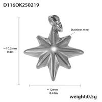 18K Gold Plated Geometric Pendant sku image 3