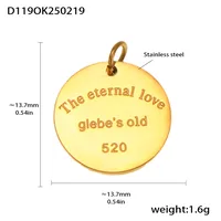 18K Gold Plated Geometric Pendant sku image 4