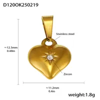 18K Gold Plated Geometric Pendant sku image 30