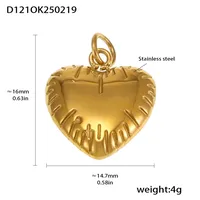 18K Gold Plated Geometric Pendant sku image 15