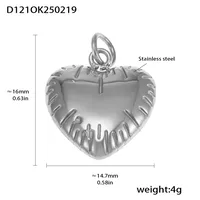 18K Gold Plated Geometric Pendant sku image 16