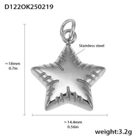 18K Gold Plated Geometric Pendant sku image 18