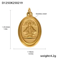 18K Gold Plated Geometric Pendant sku image 22