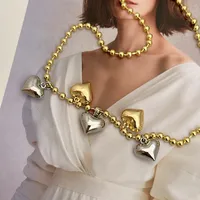 Elegant Lady Romantic Heart Shape Copper 18K Gold Plated Women's Pendant Necklace main image 3