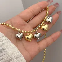 Elegant Lady Romantic Heart Shape Copper 18K Gold Plated Women's Pendant Necklace main image 1