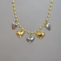 Elegant Lady Romantic Heart Shape Copper 18K Gold Plated Women's Pendant Necklace main image 6