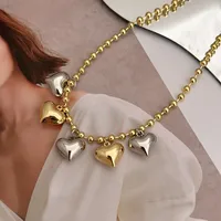 Elegant Lady Romantic Heart Shape Copper 18K Gold Plated Women's Pendant Necklace main image 4