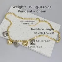 Elegant Lady Romantic Heart Shape Copper 18K Gold Plated Women's Pendant Necklace main image 2