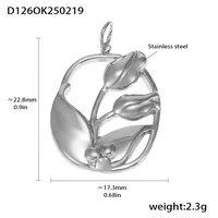 18K Gold Plated Geometric Pendant sku image 25