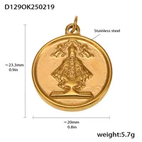 18K Gold Plated Geometric Pendant sku image 33