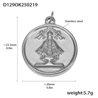 18K Gold Plated Geometric Pendant sku image 34