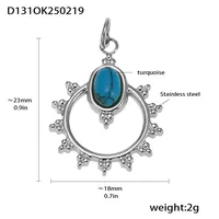 18K Gold Plated Geometric Pendant sku image 27