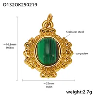 18K Gold Plated Geometric Pendant sku image 38