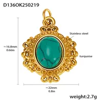 18K Gold Plated Geometric Pendant sku image 42