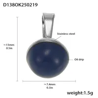 18K Gold Plated Geometric Pendant sku image 29