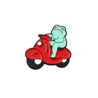 Cartoon Style Cute Animal Cartoon Frog Alloy Stamping Stoving Varnish Plating Unisex Cartoon Pinback Badge Brooches Collar Pin sku image 40