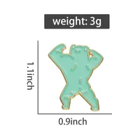 Cartoon Style Cute Animal Cartoon Frog Alloy Stamping Stoving Varnish Plating Unisex Cartoon Pinback Badge Brooches Collar Pin sku image 25