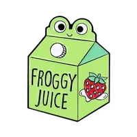 Cartoon Style Cute Animal Cartoon Frog Alloy Stamping Stoving Varnish Plating Unisex Cartoon Pinback Badge Brooches Collar Pin sku image 115